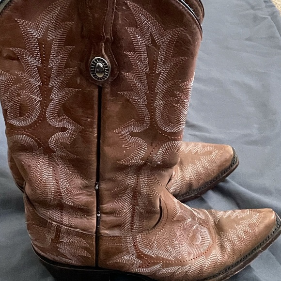 CORRAL Picasso Cognac Full Stitch Boots 7.5 W - Picture 11 of 11